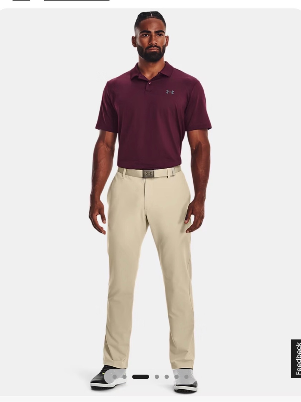 Under Armour Men's Tapered Khaki Performance Pants
